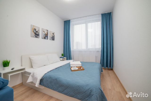 

1-к. квартира, 44 м², 3 кровати