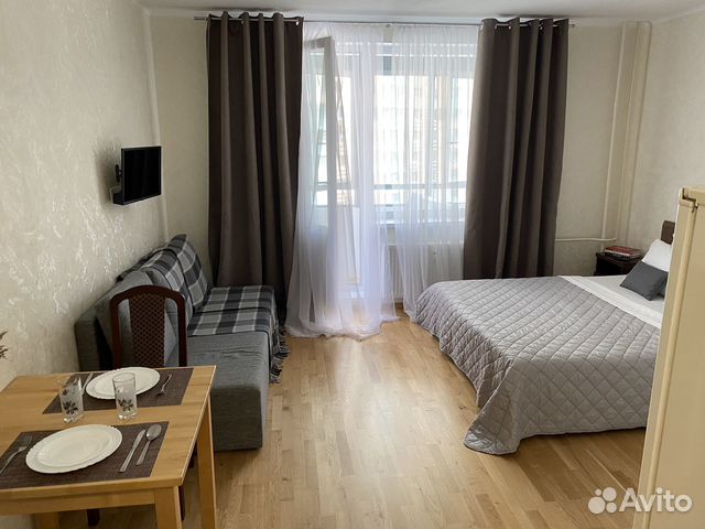 

Квартира-студия, 28 м², 2 кровати