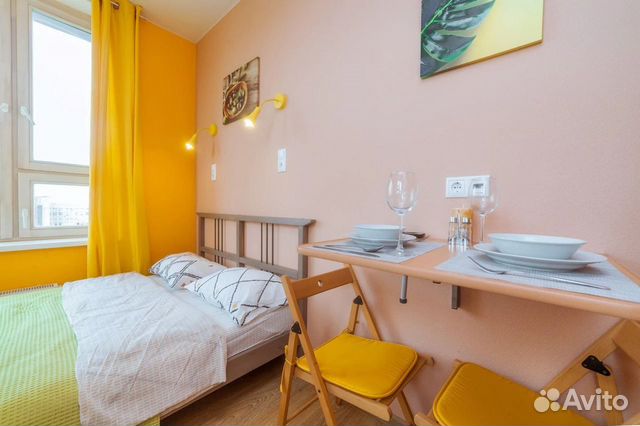

Квартира-студия, 12 м², 1 кровать