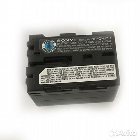 Оригинал аккумулятор Sony NP-QM71D Оригинал аккумулятор Sony NP-QM71D