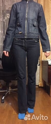 Джинсовый костюм 42-44 размер