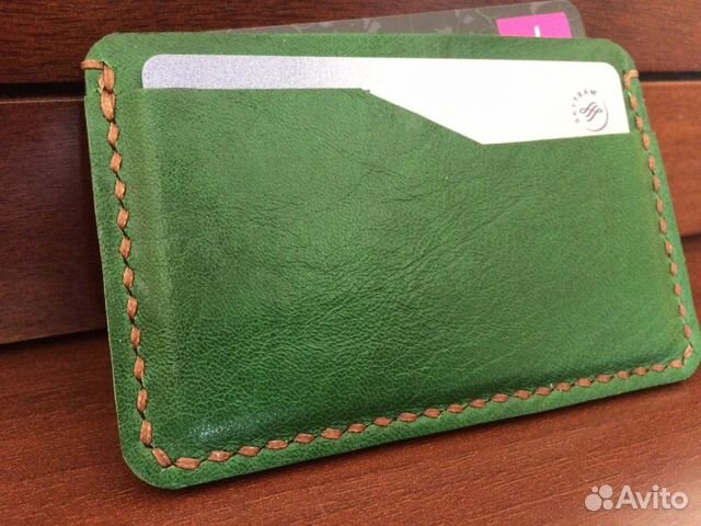 Картхолдер, визитница из натуральной кожи