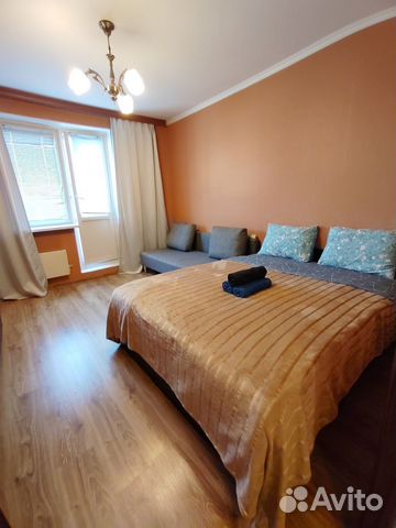 

1-к. квартира, 38 м², 2 кровати