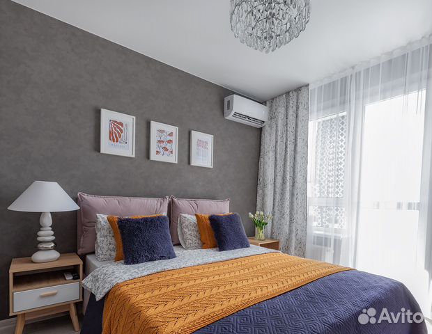 

1-к. квартира, 46 м², 2 кровати