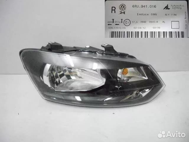 Фольксваген Поло VW Polo - фары оригинал Фольксваген Поло VW Polo - фары оригинал