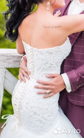 Свадебное платье, кринолин и фата