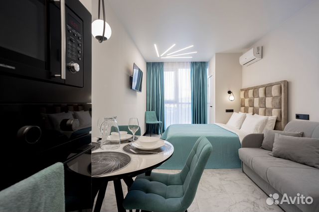 

Квартира-студия в апарт-отеле, 21,5 м², 2 кровати