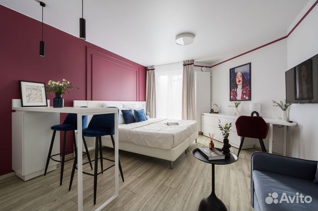 

Квартира-студия, 30 м², 2 кровати