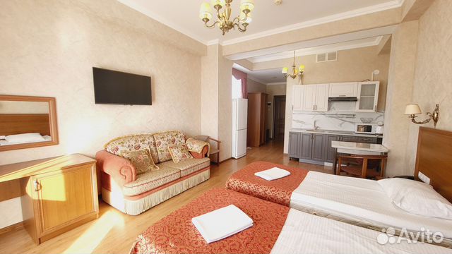 

Квартира-студия, 46 м², 2 кровати