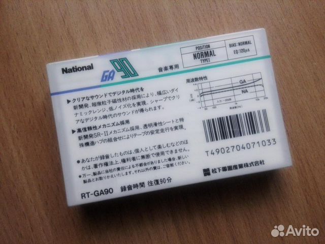 Аудиокассеты national RT-GA90 1987 japan market Аудиокассеты national RT-GA90 1987 japan market