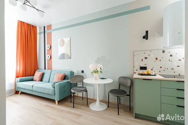 

1-к. квартира, 33,5 м², 2 кровати