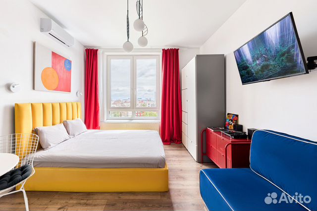 

Квартира-студия, 24 м², 1 кровать
