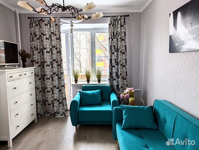 

1-к. квартира, 30 м², 2 кровати