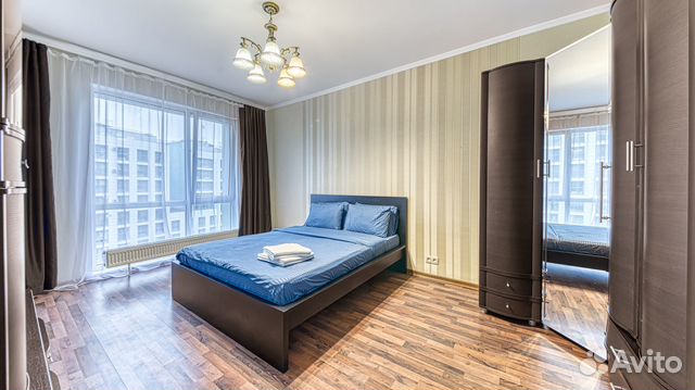 

1-к. квартира, 54 м², 3 кровати