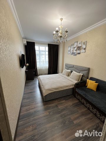 

1-к. квартира, 54 м², 2 кровати