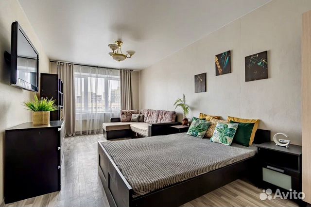 

1-к. квартира, 45 м², 2 кровати
