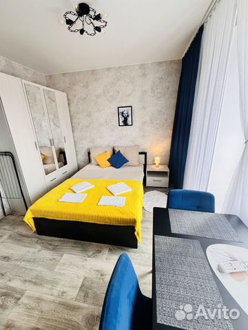

Квартира-студия, 28 м², 2 кровати