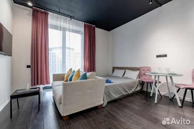 

Квартира-студия, 33 м², 2 кровати