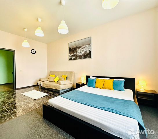 

1-к. квартира, 53 м², 2 кровати