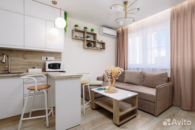 

1-к. квартира, 30 м², 2 кровати