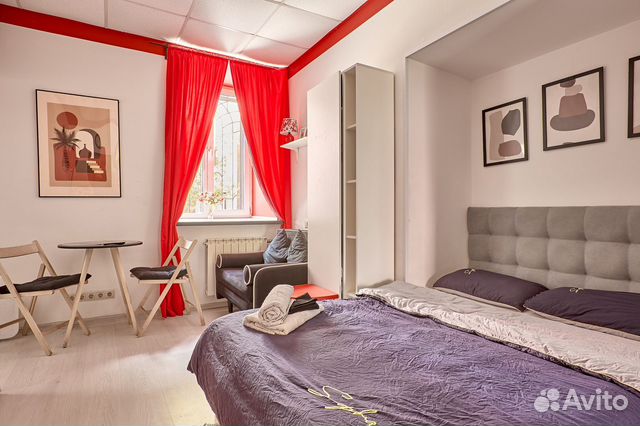 

Квартира-студия, 20 м², 2 кровати