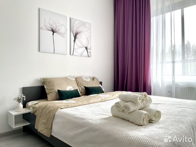 

Квартира-студия, 28,5 м², 2 кровати