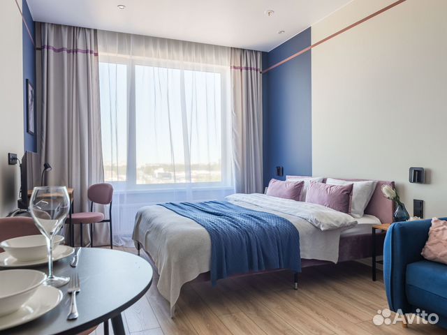 

Квартира-студия, 28 м², 2 кровати
