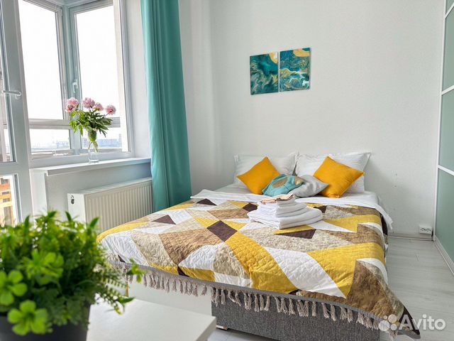 

Квартира-студия, 28 м², 2 кровати