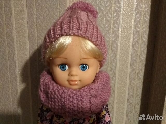 Одежда для кукол. Шапочка и снуд для куклы Одежда для кукол. Шапочка и снуд для куклы