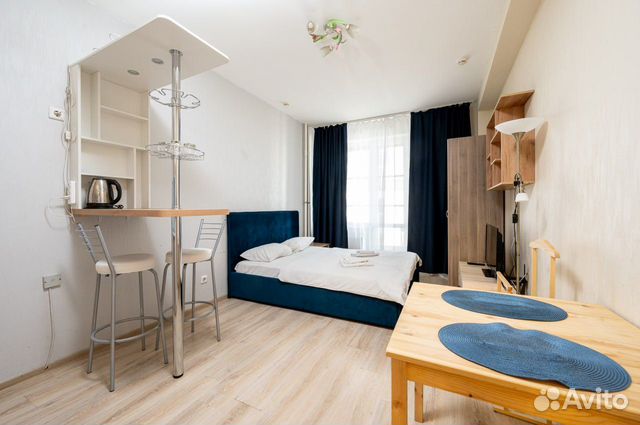 

Квартира-студия, 27 м², 1 кровать