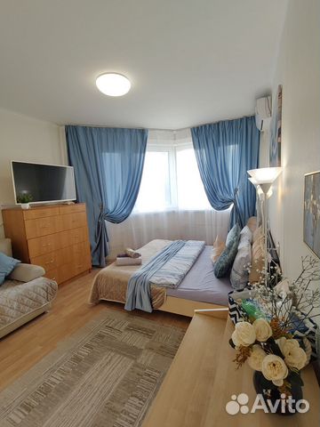 

1-к. квартира, 40 м², 2 кровати