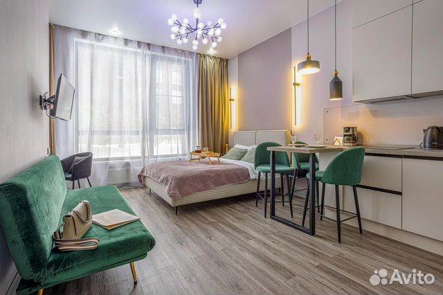 

Квартира-студия, 30 м², 2 кровати