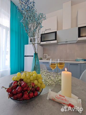 

1-к. квартира, 52 м², 2 кровати