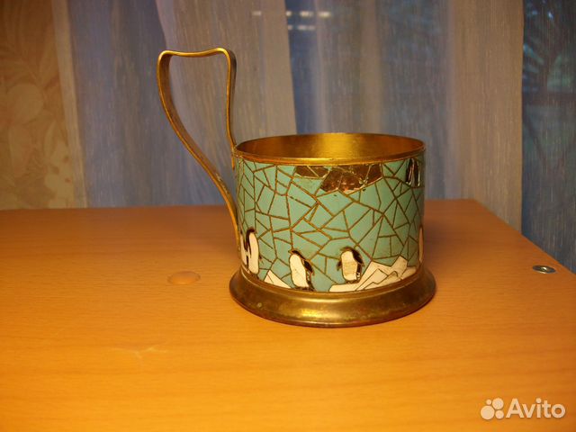 Подстаканник с позолотой 