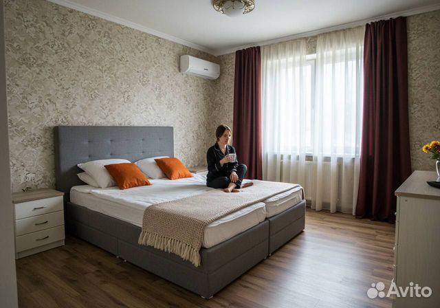

1-к. квартира, 46 м², 2 кровати