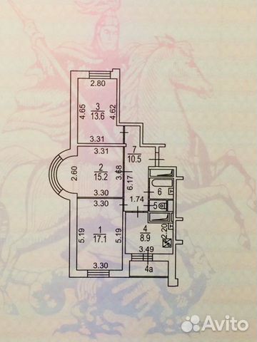 3-к квартира, 69 м², 21/21 эт. 3-к квартира, 69 м², 21/21 эт.