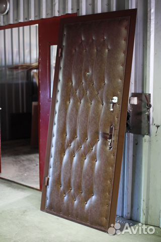 Дверь для дома с кожвинилом в Мытищах с завода