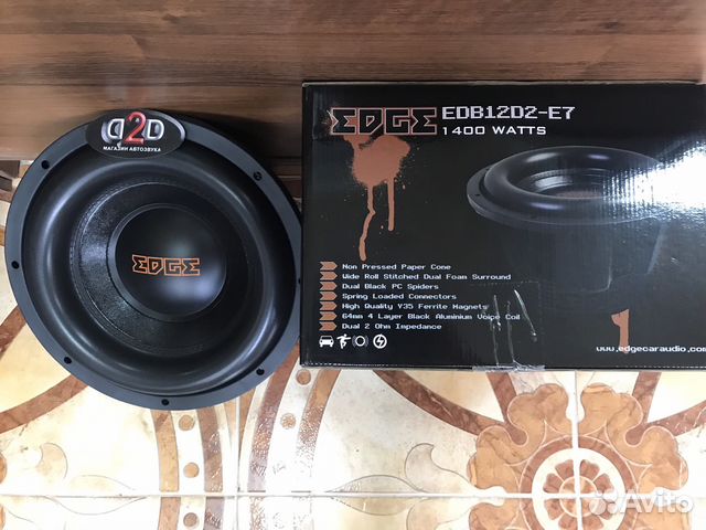 Новый мощный сабвуфер edge EDB12D2-E7 Новый мощный сабвуфер edge EDB12D2-E7