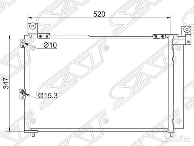 Радиатор SAT ST-MZ10-394-0