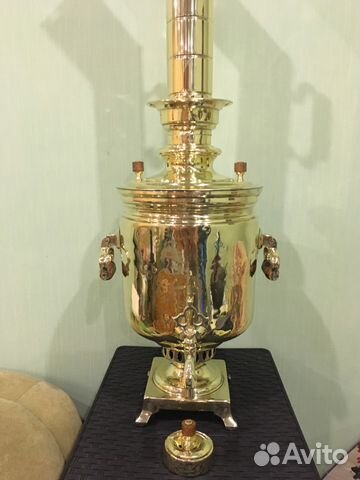 Самовар угольный на дровах 6-7 л Медальный