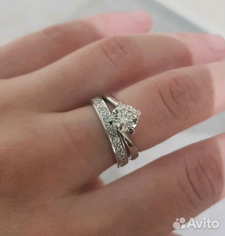 Кольцо с бриллиантами дорожка Кольцо с бриллиантами дорожка