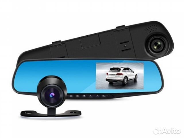 Зеркало видеорегистратор с 2-мя камерами Зеркало видеорегистратор с 2-мя камерами