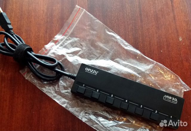 USB 3.0 хаб - концентратор на 7 портов с зарядкой USB 3.0 хаб - концентратор на 7 портов с зарядкой