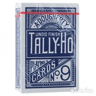 Карты Tally-Ho (Fan back) синие Карты Tally-Ho (Fan back) синие