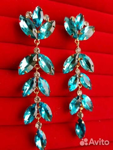 Кольцо Корона р.18-18,5 и серьги Адриатика