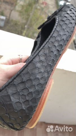 Балетки натуральная кожа питона черные Балетки натуральная кожа питона черные