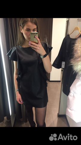 Платье кожаное Zara