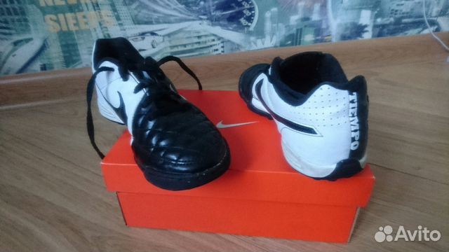 Шиповки nike JR tiempo RIO II TF размер 13,5
