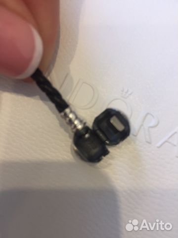Браслет Pandora кожа и серебро