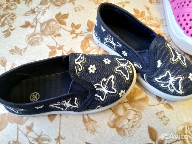 Новые джинсовые слипоны р25